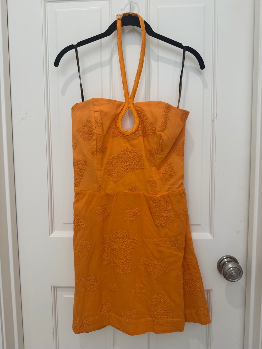 VIX by Paula Hermanny Orange Halter Mini Dress